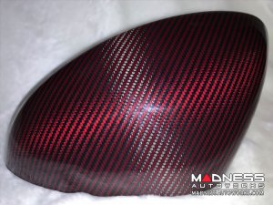 Alfa Romeo Giulia Mirror Covers - Carbon Fiber - Red Carbon - Feroce Carbon Alfa Romeo Giulia Mirror Covers - Carbon Fiber - Red Carbon - Feroce Carbon
